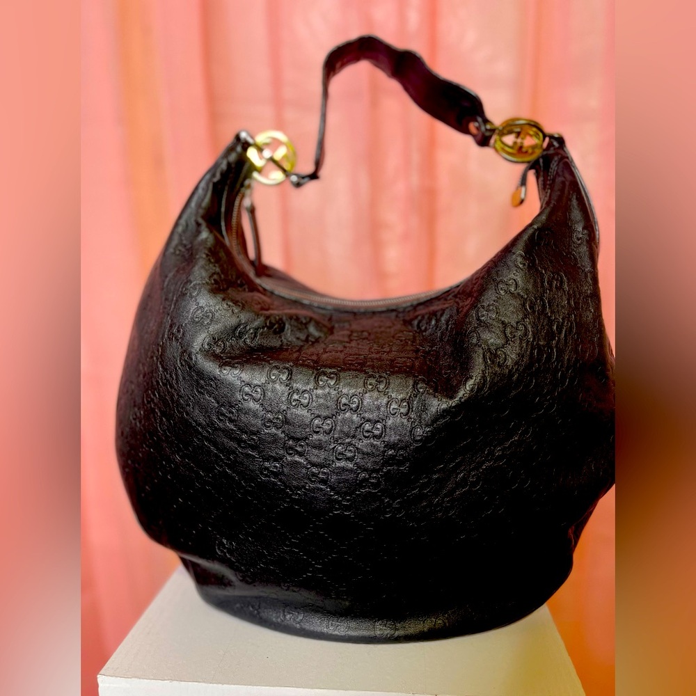 Gucci hobo leather bag